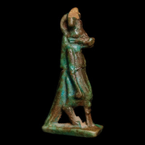 Egypt, Faience Amulet of Tawaret (Protective Goddess of Childbirth & Fertility)  - c. 664 - 332 BCE - Egypt (Late Period)