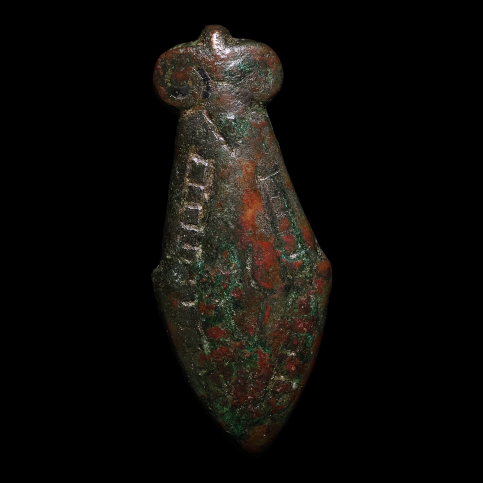 Roman or Byzantine Empire, Fish Shaped Bronze Fibula - c. 200 to 800 CE - Roman to Byzantine Period