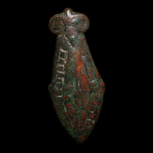 Roman or Byzantine Empire, Fish Shaped Bronze Fibula - c. 200 to 800 C ...