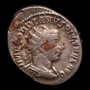 Rome, Emperor Gordian III, AR Antoninianus, Emperor In Military Attire - 242 to 244 CE - Roman Empire