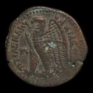 Ptolemaic Egypt, Ptolemy VI and Cleopatra I, AE28, Isis & Eagle - 180 to 145 BCE - Ancient Egypt