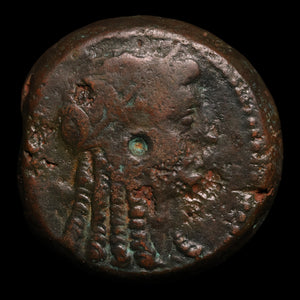 Ptolemaic Egypt, Ptolemy VI and Cleopatra I, AE28, Isis & Eagle - 180 to 145 BCE - Ancient Egypt