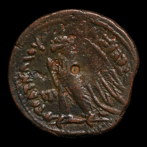 Ptolemaic Egypt, Ptolemy VI and Cleopatra I, AE28, Isis & Eagle - 180 to 145 BCE - Ancient Egypt