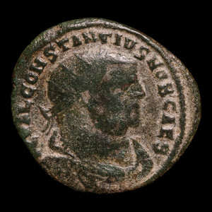Rome, Emperor Constantius Chlorus, AE Unit, Emperor & Jupiter Reverse - 296 to 297 CE - Roman Empire