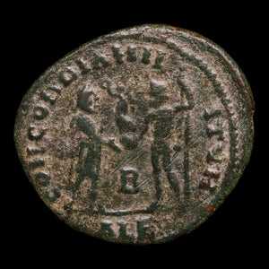 Rome, Emperor Constantius Chlorus, AE Unit, Emperor & Jupiter Reverse - 296 to 297 CE - Roman Empire
