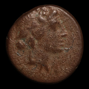Pontus, City of Amisos, Bronze Unit, Dionysus (God of Wine) - 120 to 63 BCE - Greek World