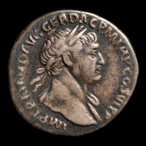 Rome, Emperor Trajan, AR Denarius, Emperor on Horseback Reverse - 112 to 114 CE - Roman Empire
