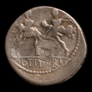 Roman Republic, L. Titurius Sabinus, Abduction of Sabine Women Reverse - 89 BCE - Roman Republic