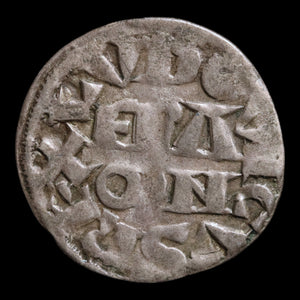 France, King Louis VII, AR Denier, City of Paris - 1137 to 1178 CE - France
