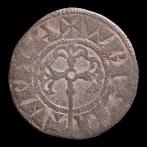 France, King Louis VII, AR Denier, City of Bourges - 1137 to 1180 CE - France
