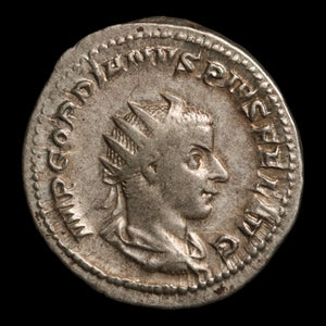 Rome, Emperor Gordian III, AR Antoninianus, Sol (Sun God) - 241 to 243 CE - Roman Empire