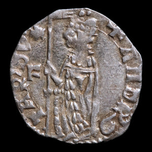 Republic of Venice, Doge Andrea Contarini, AR Soldino - 1368 to 1382 CE - Italian States
