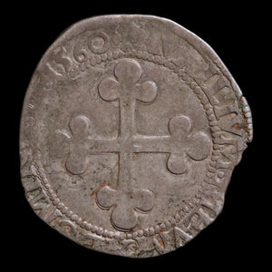 Duchy of Savoy, Emmanuel Philibert the Ironhead, BI Three Gros - 1560 CE - Italian States