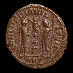Rome, Emperor Diocletian, AR Antoninianus, Emperor & Jupiter Reverse - 296 CE - Roman Empire