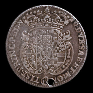 Duchy of Savoy, Charles Emmanuel III, AR 20 Soldi - 1747 CE - Italian States