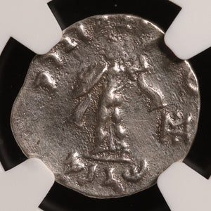 Greco-Bactria, King Menander, AR Drachm (VF) - c. 165 to 130 BCE - NGC Certified