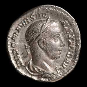 Rome, Emperor Severus Alexander, AR Denarius, Emperor Sacrificing With Patera - 227 CE - Roman Empire