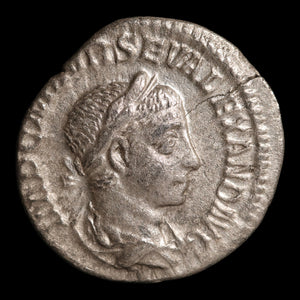 Rome, Emperor Severus Alexander, AR Denarius, Pax (Goddess of Peace) - 223 CE - Roman Empire
