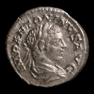 Rome, Emperor Elagabalus, AR Denarius, Annona (Deity of Grain) - 218 to 222 CE - Roman Empire