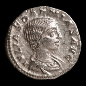 Rome, Julia Soaemias (Mother of Elagabalus), AR Denarius, Venus (Goddess of Love) - 218 to 222 CE - Roman Empire