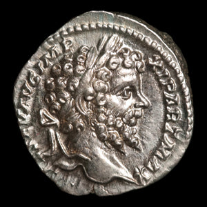 Rome, Emperor Septimius Severus, AR Denarius, Goddess of Victory Reverse - 197 to 200 CE - Roman Empire
