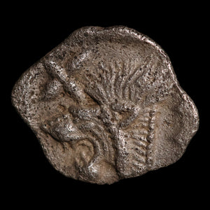 Mysia, City of Kyzikos, AR Hemiobol, Boar & Lion - c. 480 to 400 BCE - Greek World