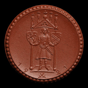 Weimar Germany, Meissen, 3 Marks, Porcelain Notgeld - 1921 - Germany