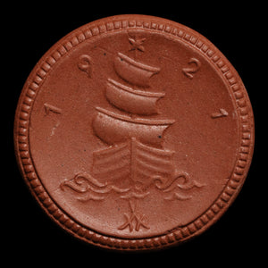 Weimar Germany, Sachsen, 1 Mark, Porcelain Notgeld - 1921 - Germany