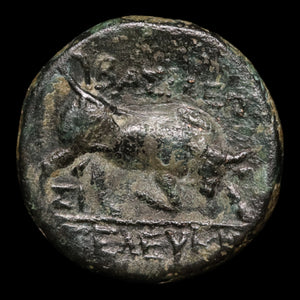 Seleucid Empire, Seleucus I Nicator, AE Unit, Medusa & Lion - c. 300 to 281 BCE - Greek World