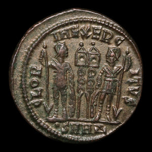 Rome, Constantine the Great, AE Unit, Two Soldiers Reverse - 330 to 333 CE - Roman Empire