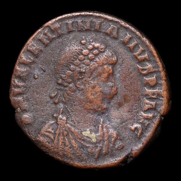 Rome, Emperor Valentinian II, AE Unit, Emperor Holding Victory Reverse ...
