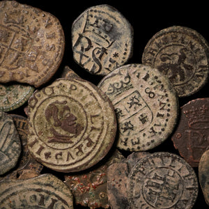 Spanish Age of Discovery Collection, Coins of Philip II, III, & IV - 1556 to 1664 CE
