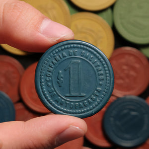 Mining Company Scrip, Compañía de Salitres de Antofagasta (Saltpeter Company of Antofagasta) - 1904 to 1905 - Antofagasta, Chile