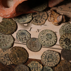 Spanish Age of Discovery Collection, Coins of Philip II, III, & IV - 1556 to 1664 CE
