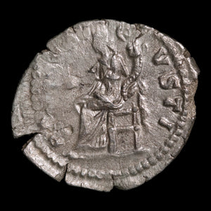 Rome, Emperor Septimius Severus, AR Denarius, Pax (Goddess of Peace) - 194 CE - Roman Empire