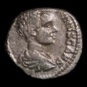Rome, Emperor Caracalla, AR Denarius, Priestly Implements Reverse - 196 CE - Roman Empire