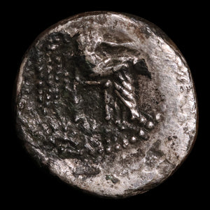 Roman Republic, M. Porcius Cato, AR Quinarius, Liber (God of Wine) - 89 BCE - Roman Republic