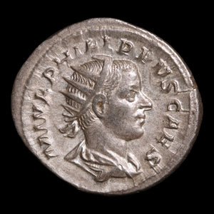 Rome, Emperor Philip II, AR Antoninianus, Spes (Goddess of Hope) - 244 to 246 CE - Roman Empire