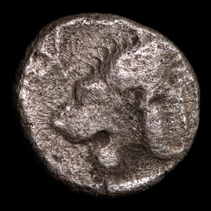 Mysia, City of Kyzikos, AR Hemiobol, Boar & Lion - c. 450 to 330 BCE - Greek World