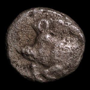 Mysia, City of Kyzikos, AR Hemiobol, Boar & Lion - c. 450 to 330 BCE - Greek World