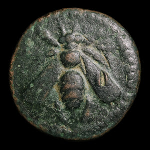 Ionia, City of Ephesos, AE Unit, Bee & Stag - c. 295 to 280 BCE - Greek World