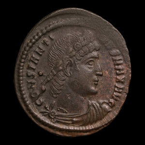 Rome, Emperor Constantine I "the Great," AE Unit, Two Soldiers Reverse - 336 to 337 CE - Roman Empire