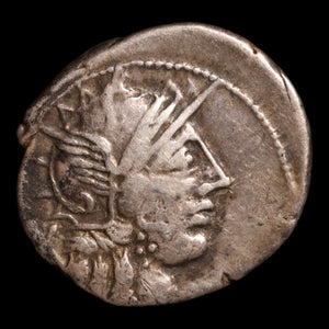 Roman Republic, C. Porcius Cato (Issuer), AR Denarius, Roma & Victory - 123 BCE - Roman Republic