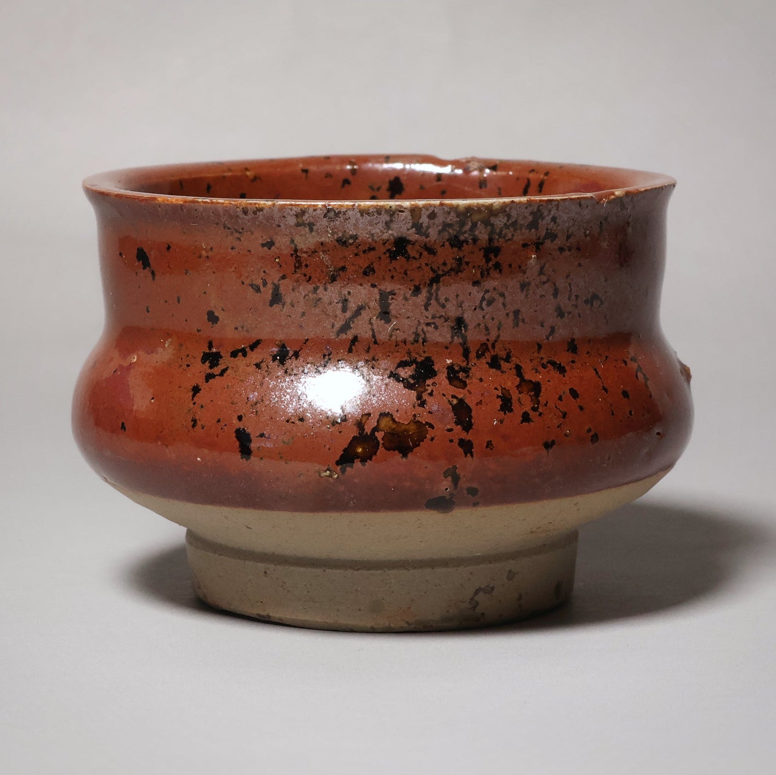 China, Qing Dynasty, Brown Glazed Small Censer (Incense Burner) - c. 1700s CE - Imperial China