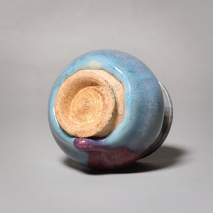 China, Ming Dynasty, Jun Ware (Junyao) Blue & Purple Glazed Miniature Censer (Incense Burner) - c. 1400s CE - Imperial China