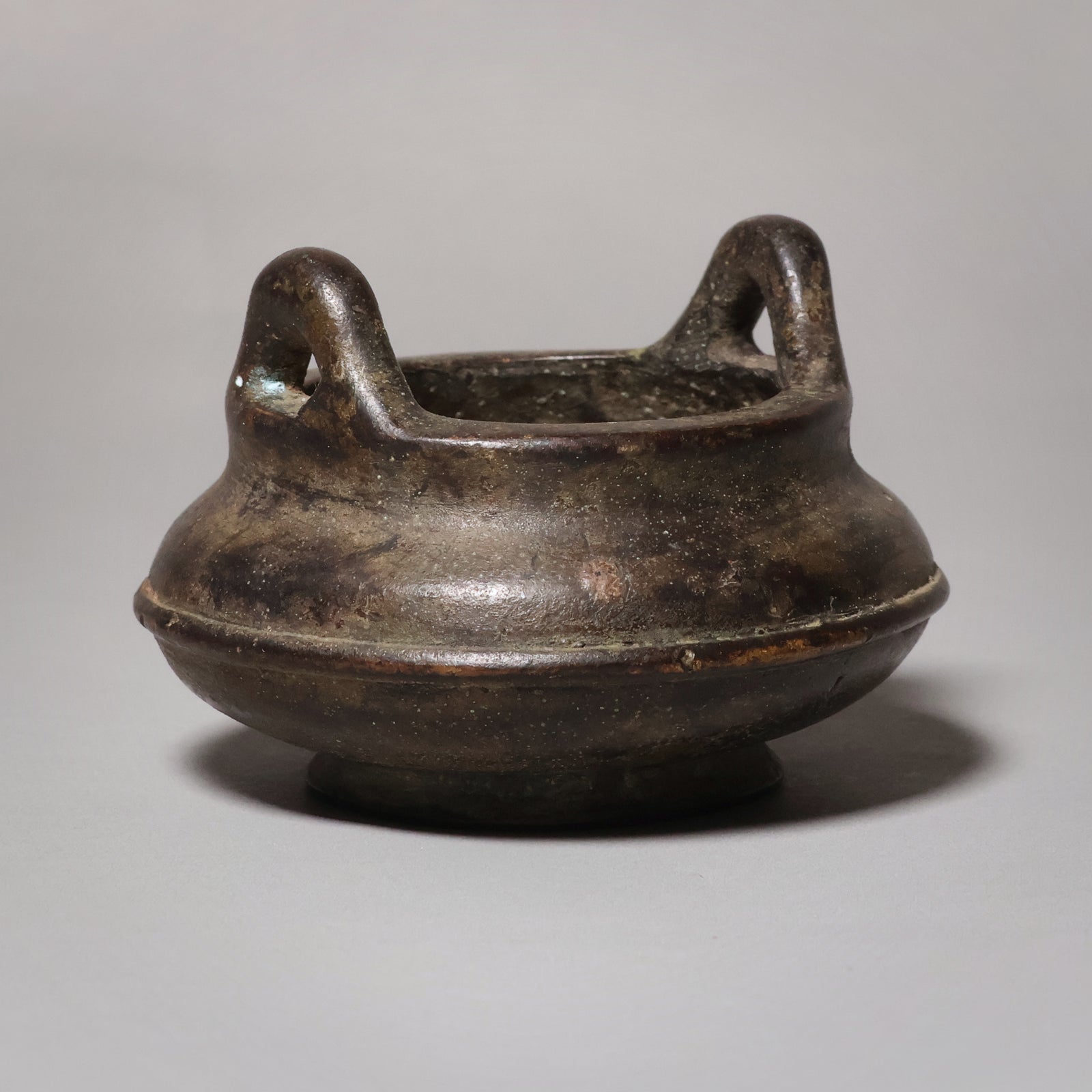 China, Qing Dynasty or Early Republic, Miniature Copper Censure (Incense Burner) - c. 1850 to 1920 CE - Qing or Early Republic of China