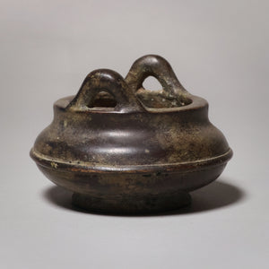 China, Qing Dynasty or Early Republic, Miniature Copper Censure (Incense Burner) - c. 1850 to 1920 CE - Qing or Early Republic of China