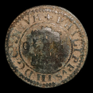 Spain, King Philip III, Copper 2 Maravedis - 1601 - Spanish Empire