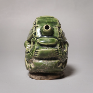 China, Qing Dynasty or Early Republic, Green Glazed Water-Dropper (For Calligraphy) - c. 1850 to 1920 CE - Qing or Early Republic of China