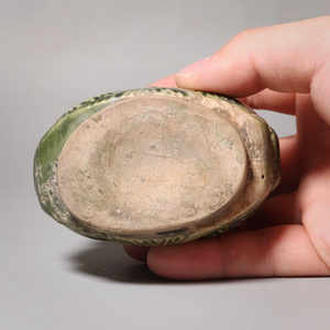 China, Qing Dynasty or Early Republic, Green Glazed Water-Dropper (For Calligraphy) - c. 1850 to 1920 CE - Qing or Early Republic of China